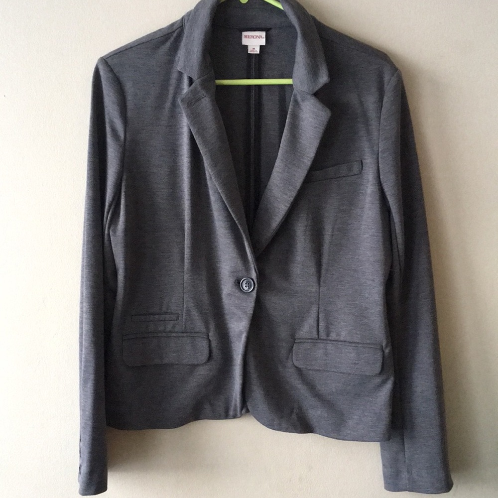 Women’s Merona Knit Blazer Medium Grey